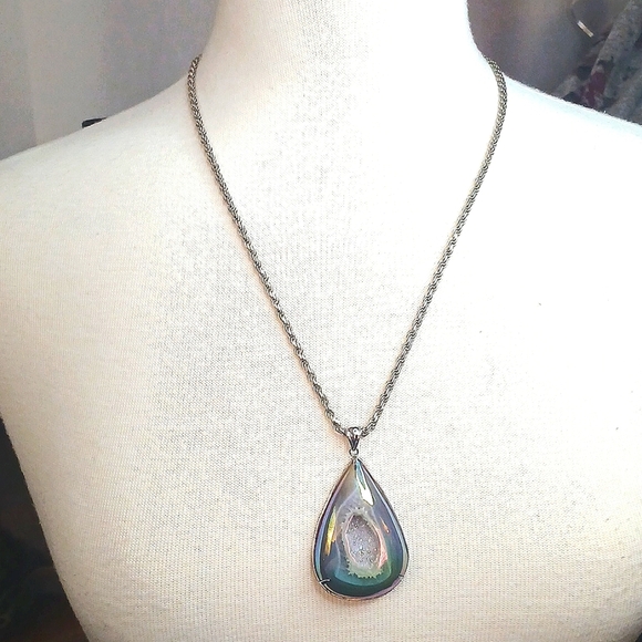 AURORA TEARDROP 'UNIQUE' HIGHER QUALITY PIECE! STERLING SILVER .925 - Picture 8 of 8